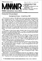 Morbidity and Mortality Weekly Report MMWR March 20 1981  Vol 30  No 10