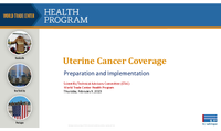 Uterine cancer coverage  preparation and implementation