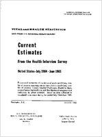 Current estimates from the Health Interview Survey United States July 1964June 1965