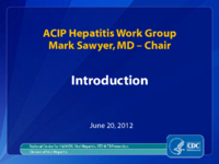 ACIP Hepatitis Work Group