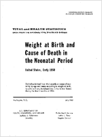 Weight at Birth and Cause of Death in the Neonatal Period Early 1950