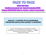 Confined Space Awareness Preventing Deaths and Injuries to Workers