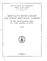 Mortality From Cancer and Other Malignant Tumors in the Registration Area of the United States 1914
