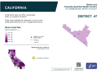 CA Congressional District 47 Stroke and Federally Qualified Health Centers Map 118th Congress