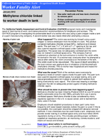 Worker Fatality Alert Methylene Chloride Linked to Worker Death in Tank