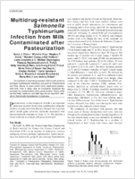 Multidrugresistant Salmonella Typhimurium Infection from Milk Contaminated after Pasteurization