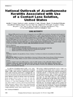 National Outbreak of Acanthamoeba Keratitis Associated with Use of a Contact Lens Solution United States