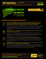 CDCs Investments to Combat Antibiotic Resistance Threats Connecticut Fiscal Year 2019
