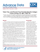 Total Free and Percent Free ProstateSpecific Antigen Levels among US Men 200104