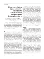 Characterizing Vancomycinresistant Enterococci in Neonatal Intensive Care