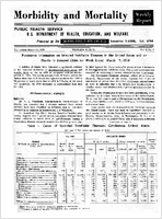 Morbidity and Mortality Weekly Report For release March 13 1959 Vol 8 No 9