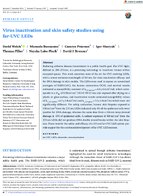 Virus Inactivation and Skin Safety Studies Using FarUVC LEDs