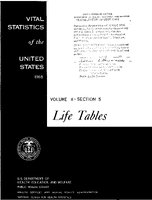 1968 Life Tables