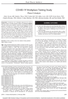 COVID19 Workplace Testing Study Phase II Analysis