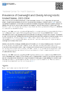 Prevalence of Overweight and Obesity Among Adults United States 20032004
