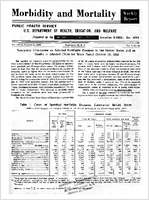 Morbidity and Mortality Weekly Report For release October 31 1958 Vol 7 No 43