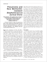 Pneumonia and New Methicillinresistant Staphylococcus aureus Clone