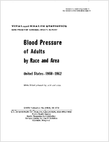 Blood pressure of adults by race and area United States 19601962