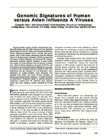 Genomic Signatures of Human versus Avian Influenza A Viruses