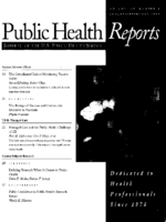 Public Health Reports  v 112 no 1  table of contents