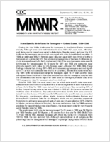 MMWR Morbidity and Mortality Weekly Report Vol 46 No 36 September 12 1997