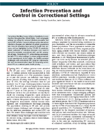 Infection Prevention and Control in Correctional Settings