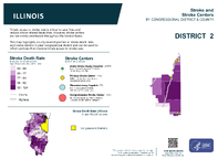 IL Congressional District 02 Stroke and Stroke Centers Map 118th Congress