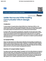 Soldier Electrocuted While Installing Communication Wire in Georgia FACE 8546