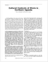 Cultural Contexts of Ebola in Northern Uganda