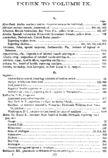Weekly abstract of sanitary reports  index to volume IX