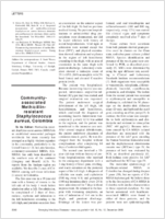Communityassociated Methicillinresistant Staphylococcus aureus Colombia