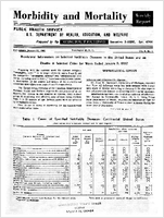Morbidity and Mortality Weekly Report For release January 15 1960 Vol 9 No 1