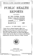 Public Health Reports  v 50 no 13  cover
