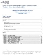 Cancer Screening Interventions Engaging Community Health Workers  Breast Cancer Updated 2026