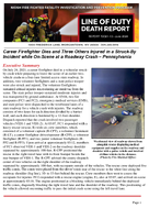 Career Firefighter Dies and Three Others Injured in a StruckBy Incident While OnScene at a Roadway Crash  Pennsylvania