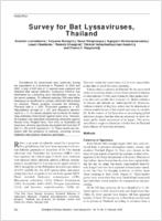 Survey for Bat Lyssaviruses Thailand