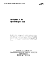 Development of the Speech Reception Test