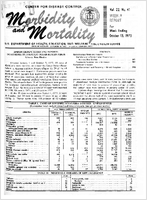 Morbidity and Mortality Weekly Report Vol 22 No 41 week ending October 13 1973