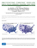 Availability of the National Diabetes Prevention Program in United States Counties March 2017