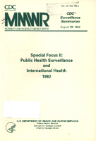 Morbidity and Mortality Weekly Report MMWR CDC Surveillance Summaries August 28 1992  Vol 41  No SS4