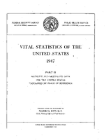 Vital Statistics of the United States 1947 Part II