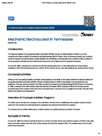 Mechanic Electrocuted in Tennessee FACE 8703