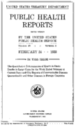 Public Health Reports  v 48 no 8  cover