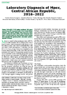 Laboratory Diagnosis of Mpox Central African Republic 20162022