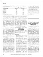 HIV and Hepatitis C Virus Coinfection Cameroon