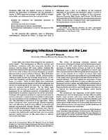 Emerging infectious diseases and the law