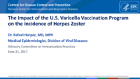 The Impact of the US varicella vaccination program on the incidence of herpes zoster