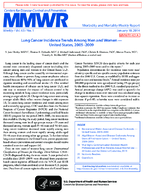 Lung Cancer Incidence Trends Among Men and Women  United States 20052009