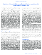 Multistate Outbreak of Salmonella Chester Infections Associated with Frozen Meals  18 States 2010