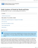 Weekly Updates By Select Demographic And Geographic Characteristics Provisional Death Counts for Coronavirus Disease COVID19 20210609